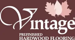 Vintage hardwood flooring logo