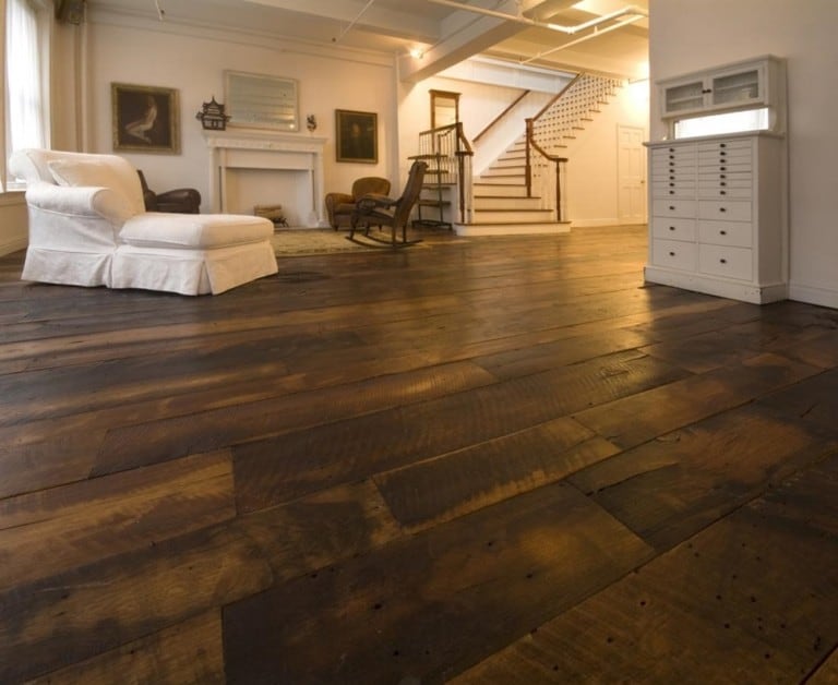 Wide Plank Wood Flooring In Trendy Wide Plank Reclaimed Wood Ing Wide